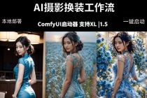 ComfyUI人像写真摄影工作流：本地一键部署，换装换场景换脸全搞定，影楼效率翻倍-臭虾米项目网
