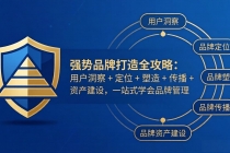 强势品牌打造全攻略:用户洞察 + 定位 + 塑造 + 传播 + 资产建设,一站式学会品牌管理-臭虾米项目网