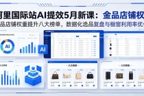 阿里国际站AI提效5月新课：金品店铺权重提升八大榜单，数据化选品复盘与橱窗利用率优化-臭虾米项目网