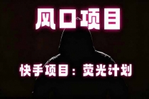 快手风口项目，荧光计划托管，长期稳定，适合批量做-臭虾米项目网
