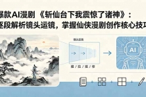 爆款AI漫剧《斩仙台下我震惊了诸神》：逐段解析镜头运镜，掌握仙侠漫剧创作核心技巧-臭虾米项目网