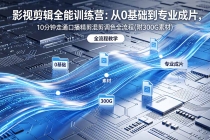2026影视剪辑全能实战课｜0基础到专业成片，全流程教学，高清带300G素材-臭虾米项目网