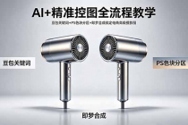 AI+精准控图全流程教学 豆包关键词+PS色块分区+即梦合成搞定电商高级摄影图-臭虾米项目网