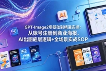GPT-Image2零基础到精通实操:从账号注册到商业海报,AI出图底层逻辑+全场景实战SOP-臭虾米项目网