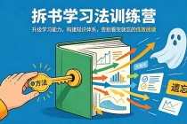 拆书学习法训练营，升级学习能力，构建知识体系，，告别看完就忘的低效阅读-臭虾米项目网