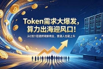 Token需求大爆发,算力出海迎风口!从0到1搭建跨境新商业,普通人也能上车-臭虾米项目网