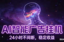 AI智能广告全自动挂机，全自动化运行，适合小白，宝妈，有主业人群，全程扶持搭健一套流程-臭虾米项目网