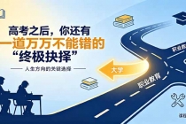 付费文章：高考之后，你还有一道万万不能错的“终极抉择”-臭虾米项目网