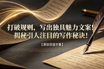 打破规则,写出独具魅力文案!揭秘引人注目的写作秘诀!【原创双语字幕】-臭虾米项目网