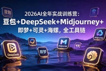 2026AI全年实战训练营：豆包+DeepSeek+Midjourney+即梦+可灵+海螺，全工具链-臭虾米项目网