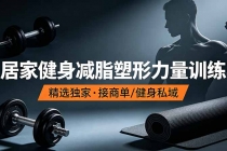 抖音健身热门短视频教学：居家健身减脂塑形力量训练，精选独家，接商单或者健身私域-臭虾米项目网