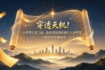 付费文章：穿透天机！在世界巨变之前，你必须知道的通天人间智慧 一次和你彻底聊通透-臭虾米项目网