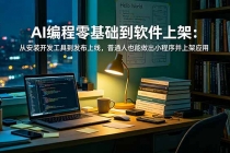 AI编程零基础到软件上架：从安装开发工具到发布上线，普通人也能做出小程序并上架应用商店-臭虾米项目网