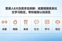 付费文章：普通人6大伪需求全拆解：减重婚姻美食社交学习稳定，带你破除认知误区-臭虾米项目网