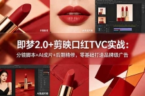 即梦2.0+剪映口红TVC实战：分镜脚本+AI成片+后期精修，零基础打造品牌级广告-臭虾米项目网