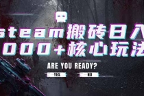 steam搬砖日入1000+核心玩法,副业的不二之选,收益已经十分稳定-臭虾米项目网