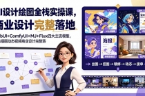 AI设计绘图全栈实操课，WebUI+ComfyUI+MJ+Flux四大主流模型，静态插画动态视频商业设计完整落地教程-臭虾米项目网