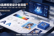 AI品牌视觉设计全流程:标志图形×辅助图形×主视觉×插画×海报×包装×Lora训练,系统掌握AI设计体系-臭虾米项目网