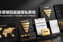 外贸销冠超越者私教班：TOP Sales9大技能+3个进化模型+B2B7大销售链路，系统进阶-臭虾米项目网