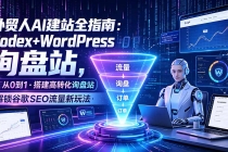 外贸人AI建站全指南：Codex+WordPress从0到1·搭建高转化询盘站·解锁谷歌SEO流量新玩法-臭虾米项目网