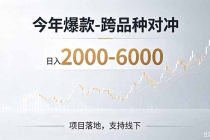 2026创业新风口—跨品种对冲震撼首发！日收益2000-6000+，项目绿色长久，安全稳健-臭虾米项目网