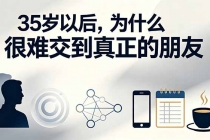 付费文章：35岁以后，为什么很难交到真正的朋友-臭虾米项目网