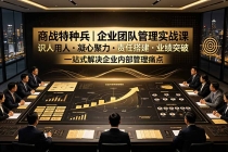 商战特种兵｜企业团队管理实战课：识人用人｜凝心聚力｜责任搭建｜业绩突破，一站式解决企业内部管理痛点-臭虾米项目网