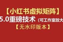 76节小红书虚拟矩阵5.0-无水印版本:AI原创虚拟品+4带1自动化AI发笔记+测款怼款双模式(可工作室放大)-臭虾米项目网
