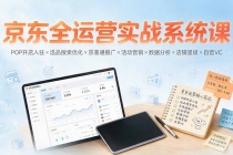 京东全运营实战系统课：POP开店入驻×选品搜索优化×京准通推广×活动营销×数据分析×店铺星级×自营VC-臭虾米项目网