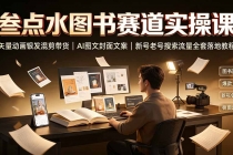 叁点水图书赛道实操课｜矢量动画银发混剪带货，AI图文封面文案，新号老号搜索流量全套落地教程-臭虾米项目网