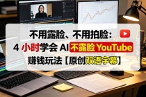 不用露脸、不用拍脸:4 小时学会 AI 不露脸 YouTube 赚钱玩法【原创双语字幕】-臭虾米项目网
