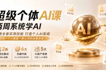 超级个体AI课两周系统学AI;吃透全套实用技能打造个人AI系统,实现一个人就是一家公司的完整体系-臭虾米项目网