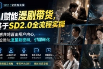 AI赋能漫剧带货，基于SD2.0全流程实操；情感共鸣直击用户内心，轻松撬动流量新密码，引爆转化-臭虾米项目网