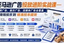 亚马逊广告投放进阶实战课——品牌广告、展示广告、流媒体广告全覆盖，从烧钱投放到精准控本提效-臭虾米项目网