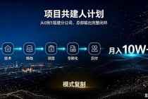 做项目被割了100w。半年翻身。 合伙人月入10W的收入计划-臭虾米项目网