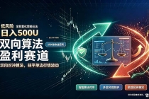 算法对冲/EA量化，日入500刀，躺着赚钱！你把它当做“自动提款机”，它把你就爆了-臭虾米项目网