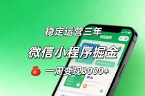 月收益稳定1W+的微信小程序,前期积累客户,后期躺平养老,小白轻松上手-臭虾米项目网
