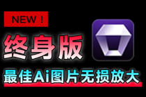 Win/Mac双端支持!最新永久终身版,支持老照片修复,图片变清晰无损放大工具,Aiarty Image Enhancer-臭虾米项目网
