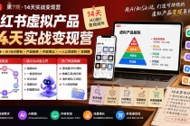 小红书虚拟产品14天实战变现营-第7期：需求挖掘×AI+Skill原创×产品矩阵×内容笔记×一人公司进阶×全链路-臭虾米项目网
