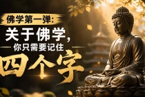 付费文章：佛学第一弹:关于佛学，你只需要记住四个字-臭虾米项目网